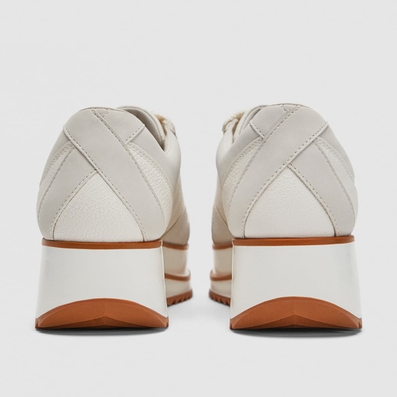 SOLD OUT ONLINE - ZARA Platform Sneakers in White - Picture 3 of 8